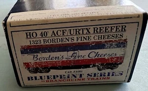 HO gauge Br';ine Trains ACF/URTX Rfgr BFDX 1011, Borden's Fine Cheeses, SKU 1323 - Picture 1 of 1