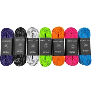 Waxed Hockey Skate Laces – Durable Dual-Layer with Reinforced Tips - Picture 1 of 12