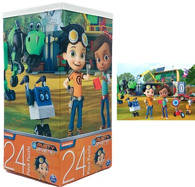 Nickelodeon Rusty Rivets 24 Piece Cardinal Jigsaw Puzzle Big Pieces Toddler Size - Image 1 of 4