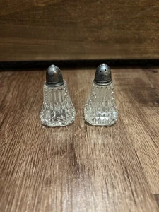 Shaker sale e pepe vintage vetro taglio trasparente - Foto 1 di 5