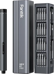Electric Screwdriver, Mini Precision Screwdriver Set, 50 Magnetic Bits, Magneti - Picture 1 of 12