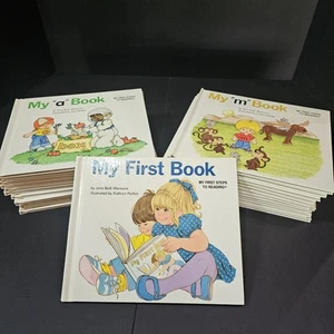 Vintage 1991 Jane Moncure Alphabet ABC Books Hardcover COMPLETE SET of 25 READ - Bild 1 von 17