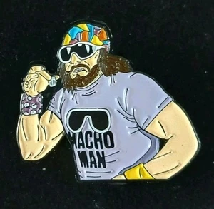 Macho Man Randy Savage Yeah Bandana RAD WWF WWE Lucha Personalizada ESMALTE PIN AÑOS 80 - Imagen 1 de 3