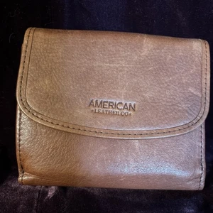 American Leather Co. Herren-Geldbörse mit Doppelfaltung aus 100 % Leder cognac - Bild 1 von 11