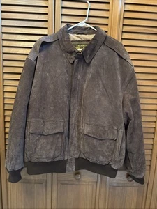 Landing Leathers Men's Air Force Genuine Suede Jacket. Pre-owned VG Cond. - Picture 1 of 9