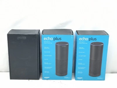 Lot of 3 Amazon Echo Plus 1st Gen Music Speaker w/ Alexa Smart Home Hub ZE39KL - Image 1 of 4