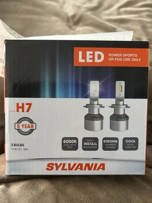 Sylvania H7 LED Fog & Power Sports Headlight Bulb Off-Road 1 Bulb 6000K - Image 1 of 4