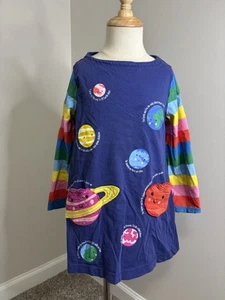 Mini Boden Girls Rainbow Space 5/6 Tunic Top With Small Watermark - Picture 1 of 7