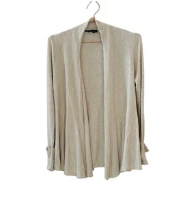 Cardigan donna nuovo INC International Concepts S Heather arenaria aperto davanti - Foto 1 di 14