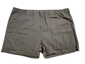 New Cabela's Mens Cargo Shorts Sz 44 Dark Khaki Outdoor Hiking Fishing Shorts - Picture 1 of 6