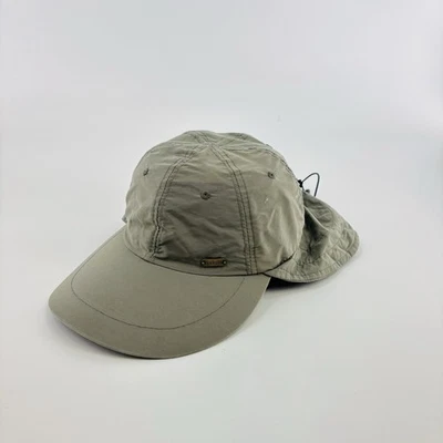 Stetson No Fly Zone Fishing Hat Baseball Cap L-XL Neck Flap UPF 50 6 Panel Beige - Image 1 of 4