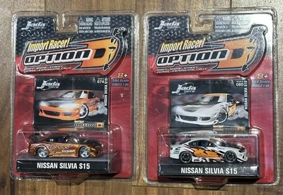 Jada Toys 1:64 Import Racer! OptionD Nissan Silvia S15 JUEGO DE 2 Wave 8 74 y 80 Foto 1 de 2