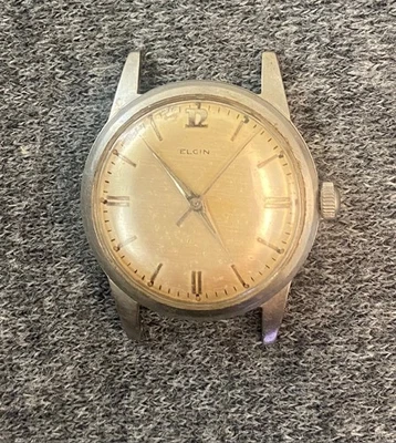 Reloj automático Elgin vintage hombre 17 joyas, no funciona, para piezas o reparación Foto 1 de 4