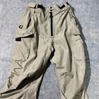 FRABILL F1 Hybrid Fishing Pants/Bib Tan Medium Rain suit EUC (no Suspenders)