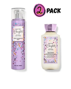 NEW 2 Pack Bath &.Body Cue the Confetti Daydream Fragrance Mist and Lotion 8floz - Picture 1 of 3