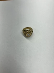 10K 12.3G Solid Yellow Gold Designer United States Marine Ring - Size 11 TUN TAV - Picture 1 of 9