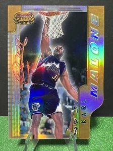 1996-97 Bowman's Best Cuts Refractor Karl Malone #BC1 HOF - Picture 1 of 4