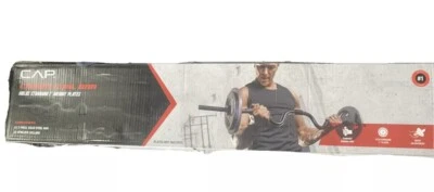 CAP Combo Curl Bar Holds Standard 1” Weight Lifting Plates - NEW - FREE SHIPPING - Image 1 of 2