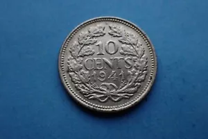 Netherlands, 10 Cents 1941, (Silver) as shown. - Picture 1 of 4