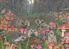 Otter House Woodland Hedgehogs 1000 piece jigsaw puzzle