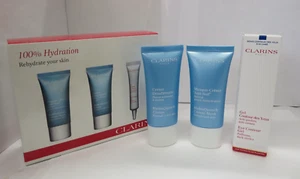 Clarins 3 piece 100% Hydration - HydraQuench Cream Mask+Cream+Eye Contour Gel - Picture 1 of 3
