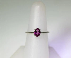 Precioso anillo de plata de ley rosa Syn zafiro talla 7-8409 - Imagen 1 de 5