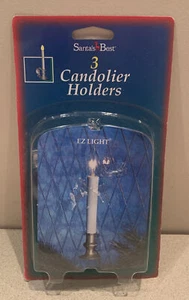 Santa's Best EZ Light Candolier Holders For Battery Operated Candles.  Set of 3 - Picture 1 of 4