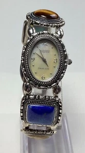 Ecclissi Watch Sterling Silver 925 Gemstone MOP Stretch Bracelet New Battery - Picture 1 of 7