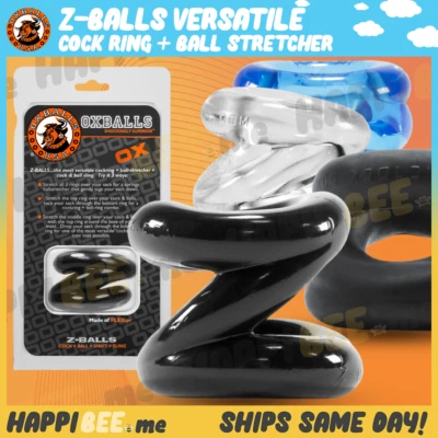 Maca de bola anel peniano OXBALLS Z-Balls🍯Penis Sleeze Grip TRI Sling - Imagem 1 de 4