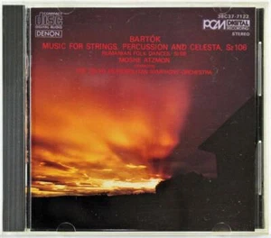 Bartok Music For Strings Percussion Celesta 1984 Denon CD 38C37-7122 M. Atzmon - Foto 1 di 3