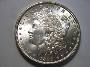 1889-P CH BU+ Morgan Silver Dollar,  Nice *High Grade* Coin for a Collection - Picture 1 of 2