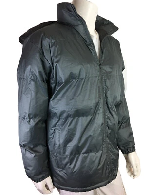 Andrew Marc New York Capucha Extraíble Bomber Puffer Chaqueta Gris Para Hombre Talla Grande NUEVO Foto 1 de 4