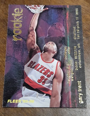 Baloncesto Fleer 1995-96 #314 Gary Trent radiocontrol Foto 1 de 2