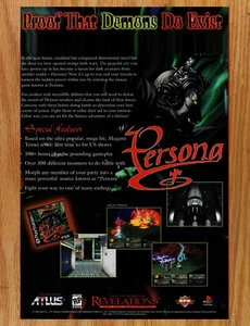 Persona Revelations Series Atlus RPG- Video Game Print Ads Poster Promo Art 1996 - Picture 1 of 3
