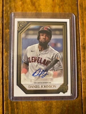 2021 Topps Gallery Daniel Johnson Auto Rookie Card Cleveland Indians - Image 1 of 2