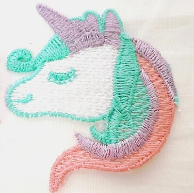 Rainbow Unicorn Trim Sew-On Applique Motif Craft Trimming Ribbon 60mm x 1 Metre — 第 1/4 张图片