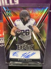 Evan Hull 5/9 Rookie Autograph RC AUTO Parrot NW/Colts 2023 Leaf Exotic