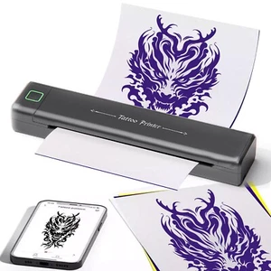 Wireless Tattoo Template Printer, Thermal Tattoo Machine With Tattoo Paper - Picture 1 of 11