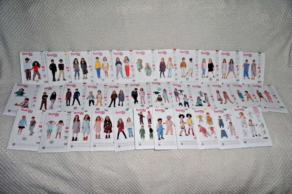 BURDA 9250-9299 - Baby & Child Sewing Patterns - PICK-A-STYLE - New & Uncut - Image 1 of 1