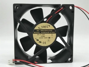 ADDA 8025 AD0824UB-A70GL DC24V 0.29A 8CM 80mm inverter cooling fan 2pin - Picture 1 of 3