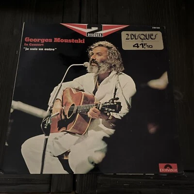 GEORGES MOUSTAKI: In Concert "Je Suis un Autre"-NM1973 2LP FRENCH IMP GATEFOLD - Image 1 of 4