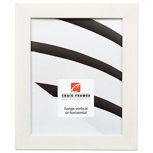 Craig Frames Colori, 1.25" Modern White Picture Frame - Picture 1 of 9