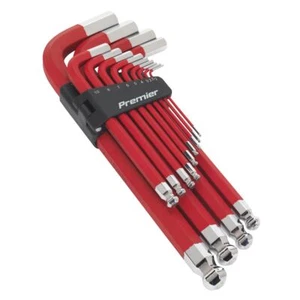 Sealey Jumbo Tête Ronde Clé Hexagonale Set 13pc Anti-dérapant - Métrique AK7187 - Picture 1 of 2