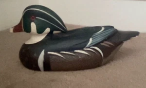 Vintage Duck Decoy. Ontario Wood Duck. Painted Wood. Signed. 1984. - Picture 1 of 6