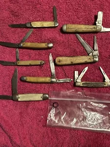 8 Messer Q Stahl, Walden NY 3 - USA, Kolonial, 2 unbekannte Schachtel Posten verkauft wie besehen (R) - Bild 1 von 2