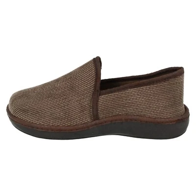 Hombre Padders Marrón Textil Pantuflas Percy - Imagen 1 de 4