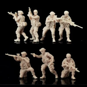 3D printed 1/72 Modern US "Delta Force hostage rescue in Gaza" 7 man group model - Photo 1 sur 6