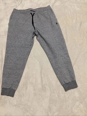 Pantalones de chándal Polo Ralph Lauren para hombre grandes grises con cordón logotipo Foto 1 de 4