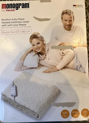 Beurer Monogram Komfort  Double Heated Underblanket Mattress Protector  Fleece - Image 1 of 4