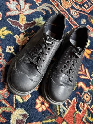 Dr Martens Dm's Inglaterra Cuero Negro Grueso Oxford 8651 Para Mujer Talla UK 5 US 7 Foto 1 de 4